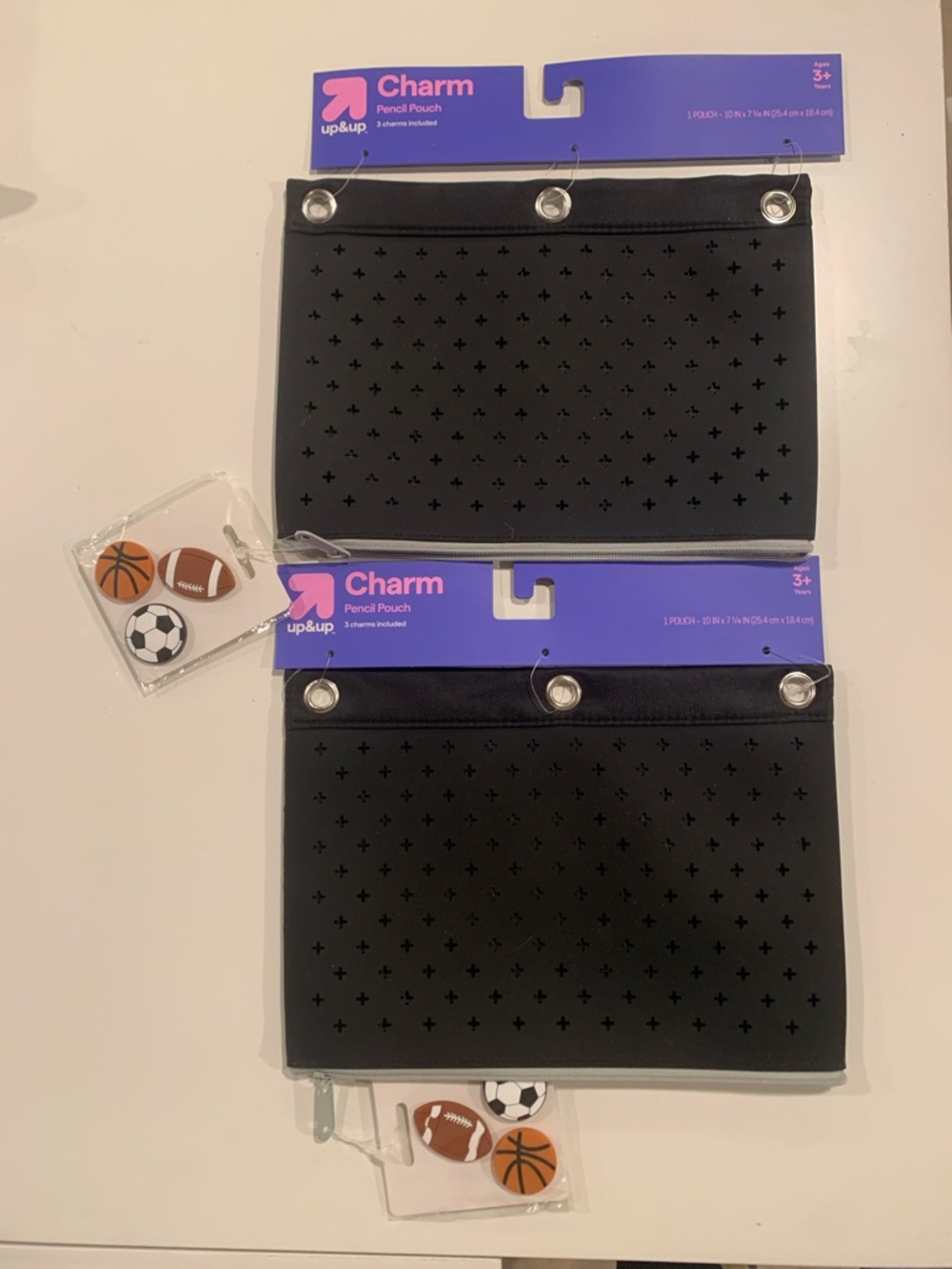 Brand new Charm pencil pouches- Set of two